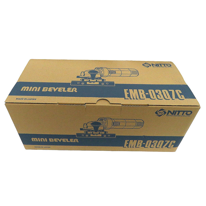 Máy vát mép kim loại và Inox Nitto Kohki EMB-0307C công suất 900W, vát mép tối đa 7mm, góc vát 15° - 45°