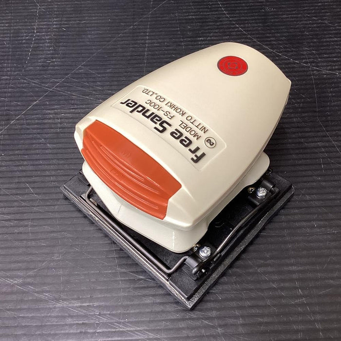 Máy chà nhám rung, dùng khí nén Nitto Kohki FS-100C kích thước đế nhám 110 x 100mm