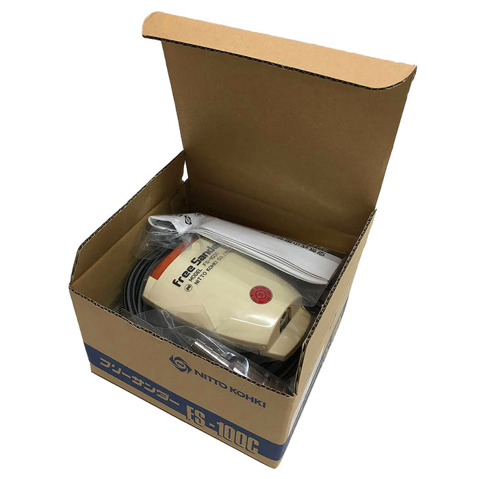 Máy chà nhám rung, dùng khí nén Nitto Kohki FS-100C kích thước đế nhám 110 x 100mm