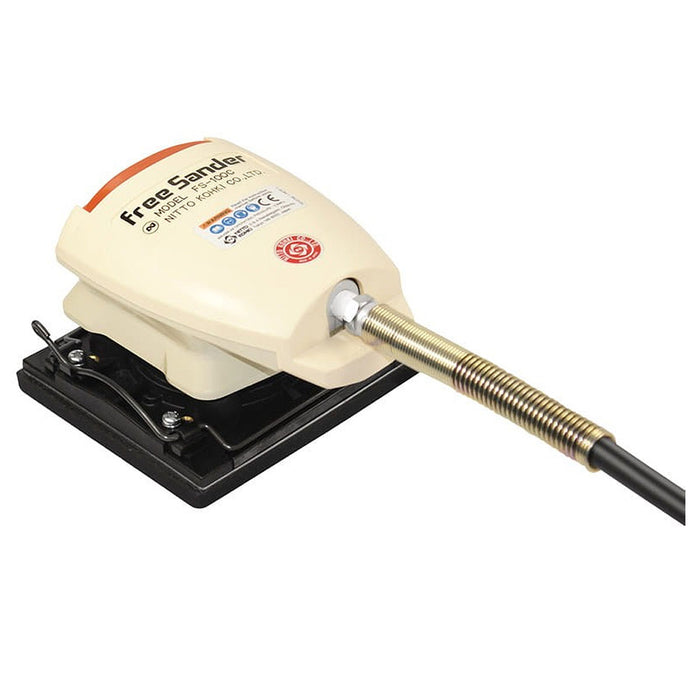 Máy chà nhám rung, dùng khí nén Nitto Kohki FS-100C kích thước đế nhám 110 x 100mm