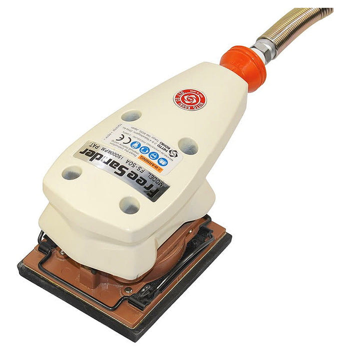 Máy chà nhám rung, dùng khí nén Nitto Kohki FS-50A kích thước đế nhám 75 x 82mm