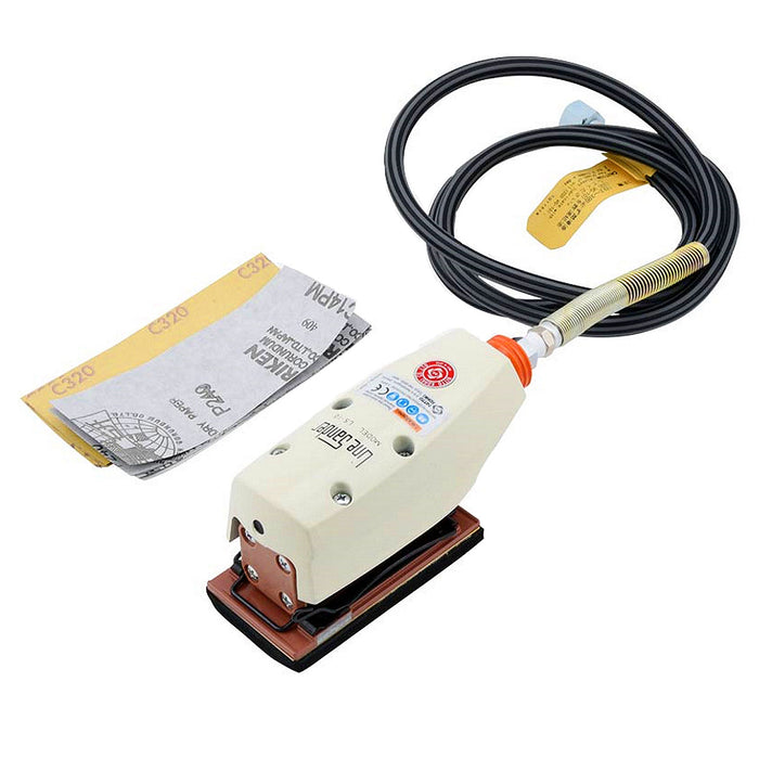 Máy chà nhám rung, dùng khí nén Nitto Kohki LS-10 kích thước đế nhám 103 x 55mm