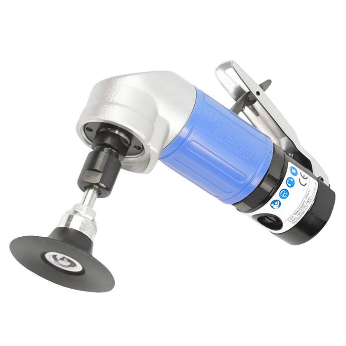 Máy chà nhám tròn dùng khí nén Nitto Kohki Myton MYS-20L đường kính đế nhám 25mm, 38mm, 50mm, công tắc bóp