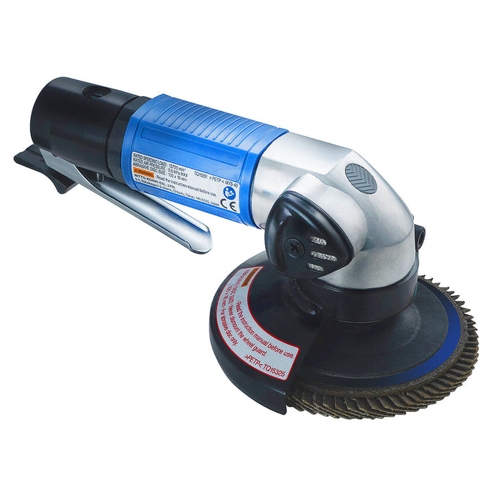 Máy chà nhám tròn dùng khí nén Nitto Kohki Myton MYS-40 đường kính đế nhám 100mm, công tắc bóp