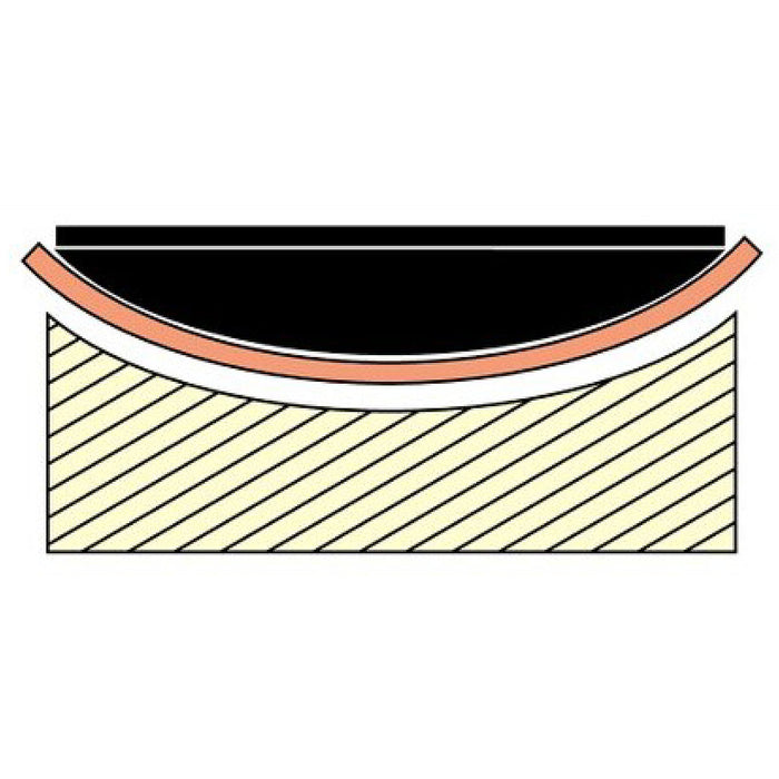 Đế chà nhám cao su, dạng lồi Nitto Kohki TA91474 kích thước 110 x 100mm