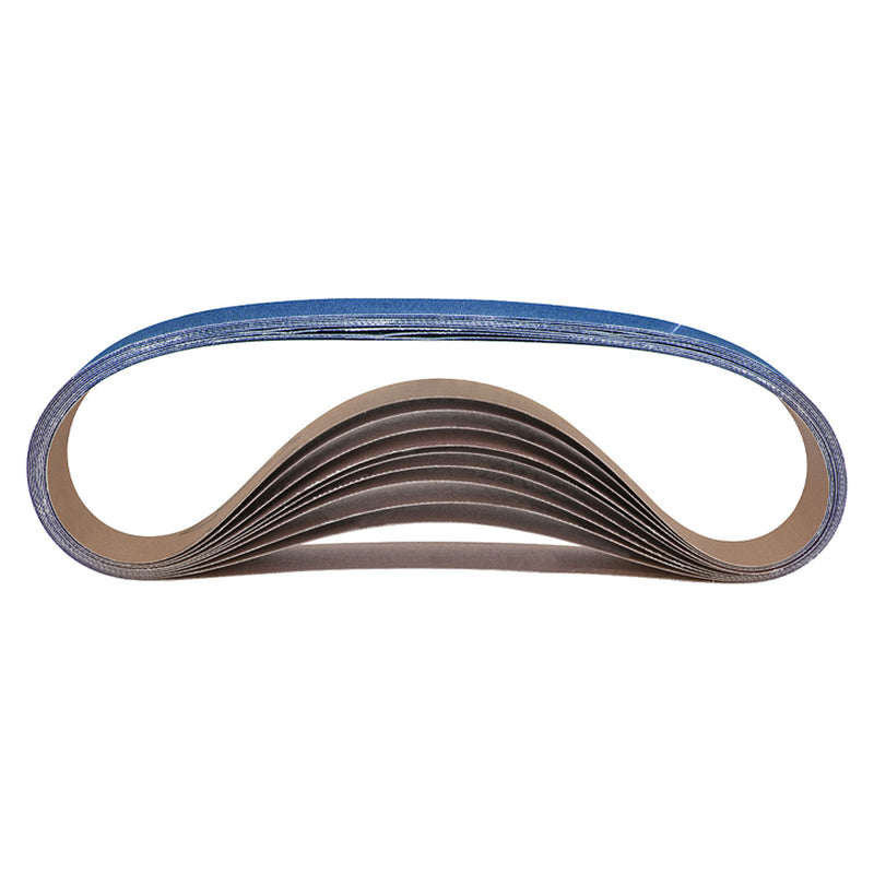 Hộp 50 miếng giấy nhám băng Nitto Kohki kích thước 330mm x 10mm, loại hạt Zirconia (Z)