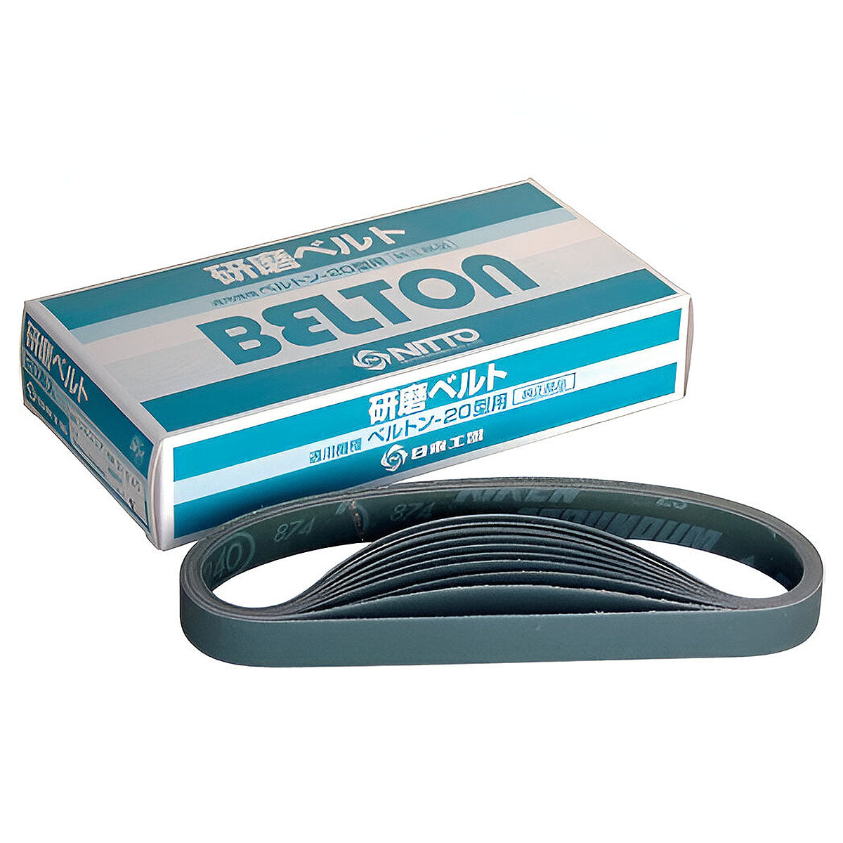 Hộp 20 miếng giấy nhám băng Nitto Kohki kích thước 330mm x 20mm, loại hạt Zirconia (Z)