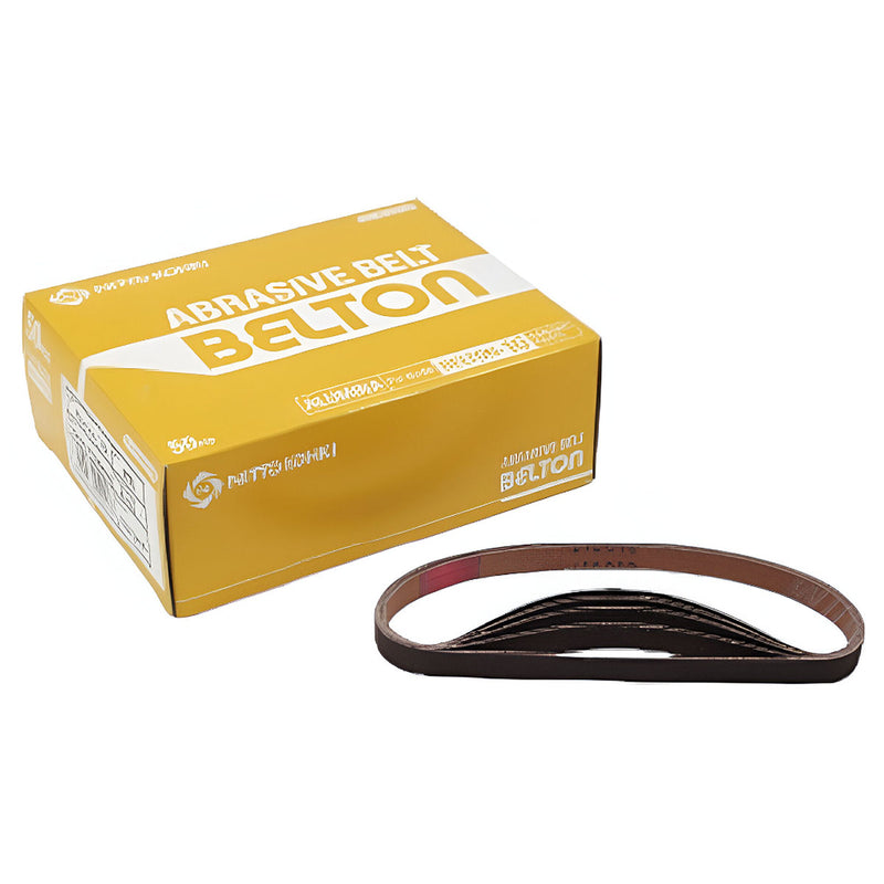 Hộp 50 miếng giấy nhám băng Nitto Kohki TB10936 kích thước 330mm x 10mm, loại hạt Alumina (AA), cỡ hạt #400