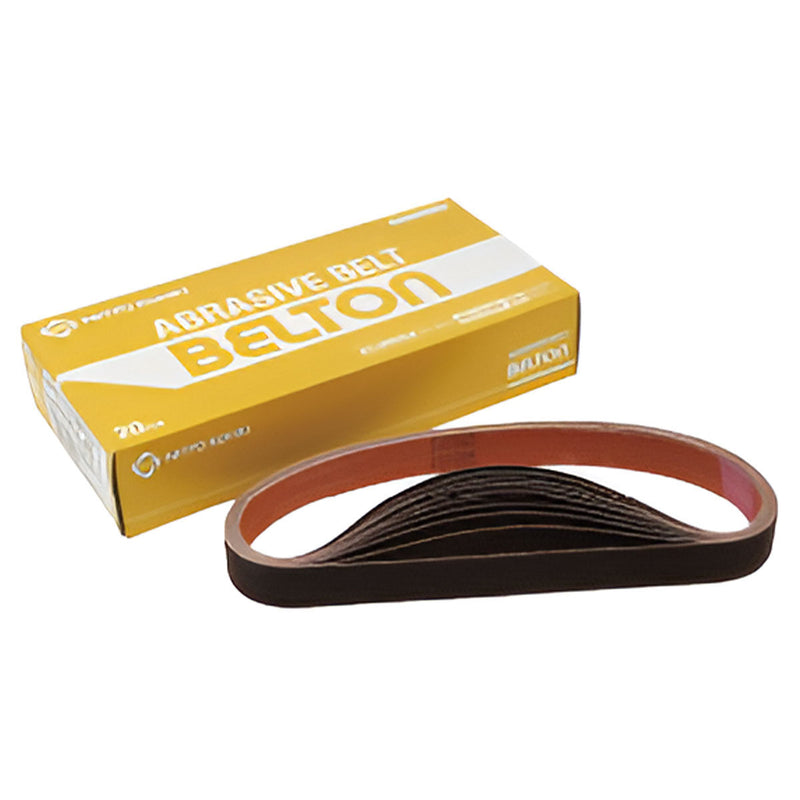 Hộp 20 miếng giấy nhám băng Nitto Kohki kích thước 520mm x 20mm, loại hạt Alumina (AA)