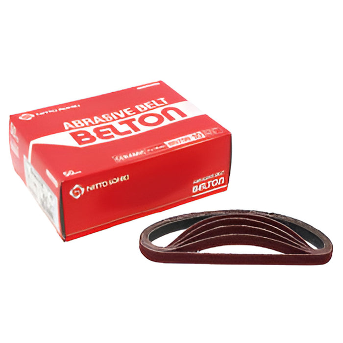 Hộp 50 miếng giấy nhám băng Nitto Kohki kích thước 330mm x 10mm, loại hạt Ceramic (CE)