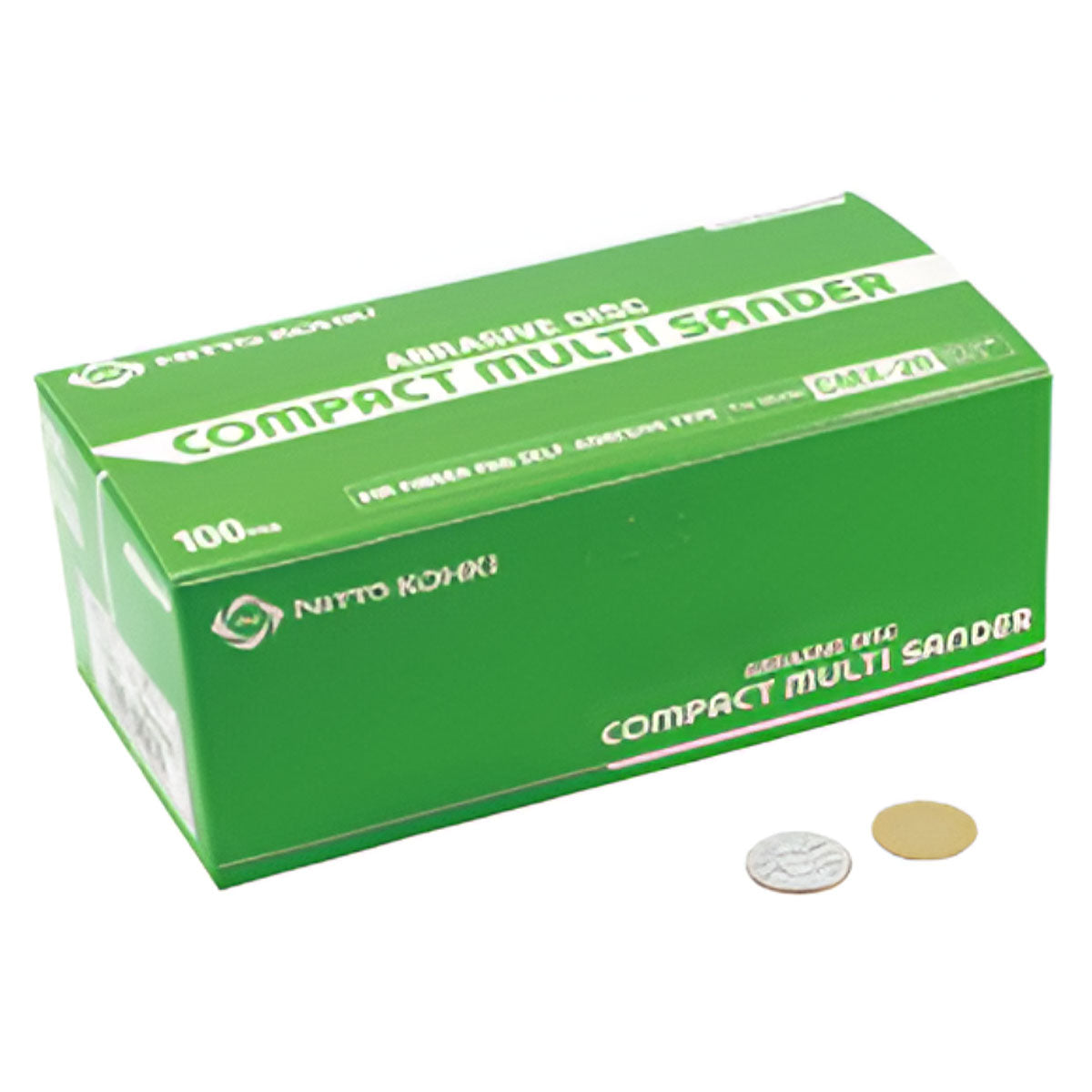 Hộp 100 miếng giấy nhám tròn Nitto Kohki đường kính 16mm