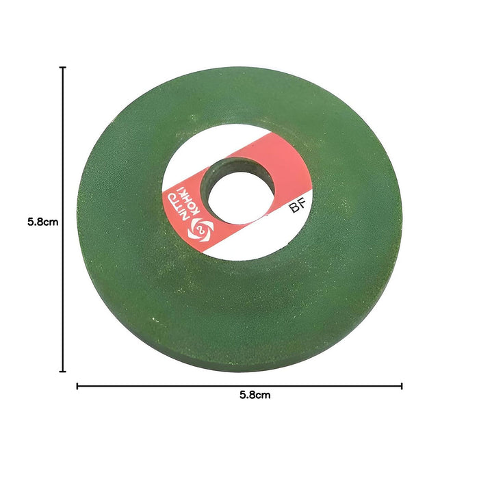 Hộp 5 đá mài Nitto Kohki đường kính 58mm, chất liệu hạt nhôm Oxit cỡ hạt từ #46 đến #120