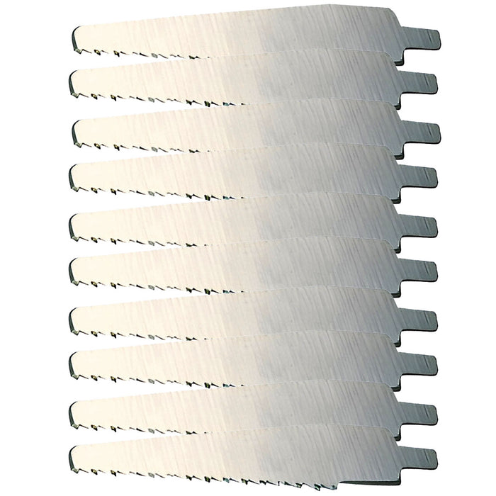 Hộp 10 lưỡi cưa kiếm Nitto Kohki TB11100 dùng cho ván ép, số răng 12 TPI, đuôi gài 1/2 inch ( Universal Shank )