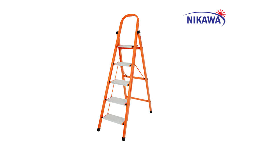 Thang ghế chữ A khung thép Nikawa NKS, chiều cao tối đa từ 1.3m ~ 1m8