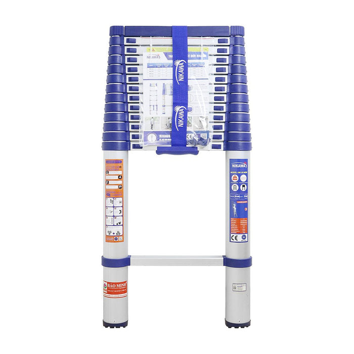 Thang nhôm rút đơn Nikawa NK, chiều cao tối đa từ 3.2m ~ 5.8m, số bậc thang từ 11 bậc ~ 15 bậc