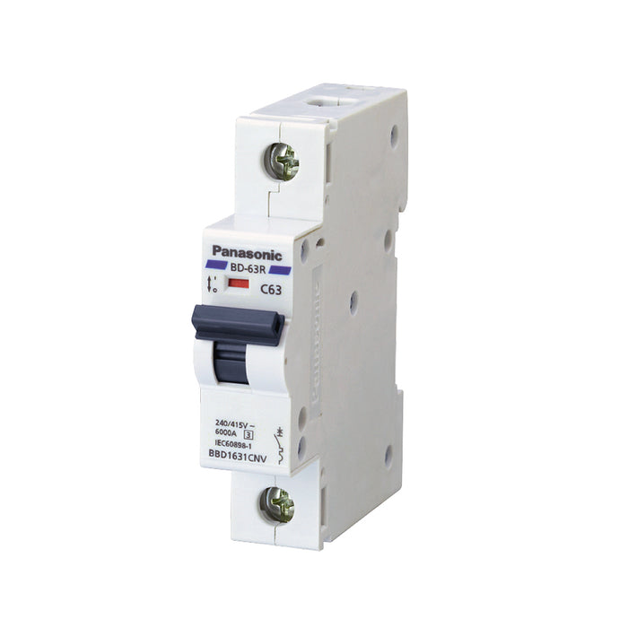 Cầu dao tự động MCB Panasonic, tải danh định từ 6A ~ 100A, dòng cắt từ 6kA ~ 10kA