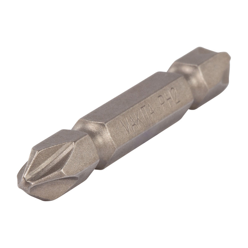 Vĩ 3 mũi vặn vít 2 đầu bake Makita 798309-9 kích thước PH2 x 65mm, đuôi lục giác 6.35mm ( 1/4 inch ) ( Cấp 3 sao )