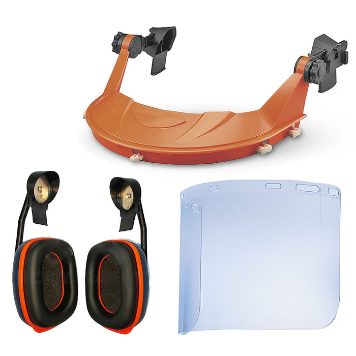 Bộ khung giữ, kính che mặt kèm chụp tai chống ồn Proguard BGVH/SI-2/PC06SE