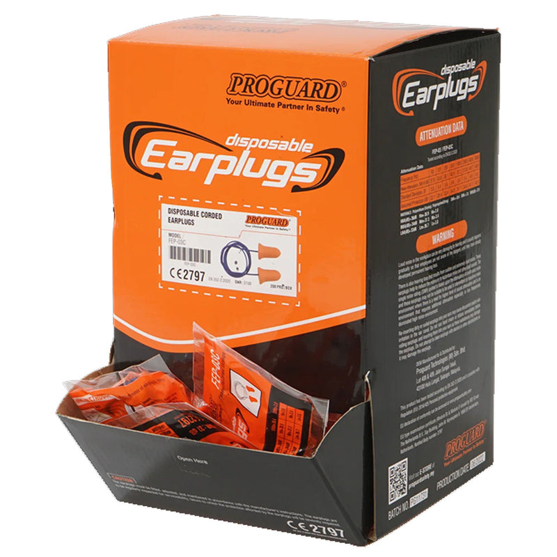 Nút bịt tai chống ồn, loại có dây Proguard FEP-03C chất liệu Foam mềm