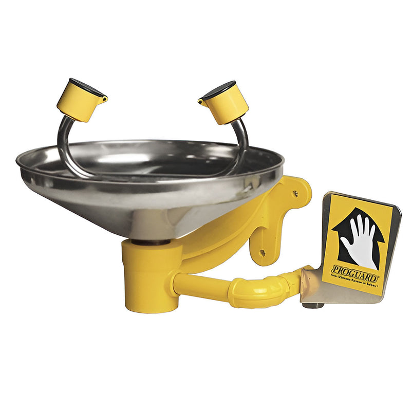 Vòi sen rửa mắt khẩn cấp Proguard PG 10022SS chậu bằng thép không gỉ, mở vòi bằng tay và bàn đạp chân