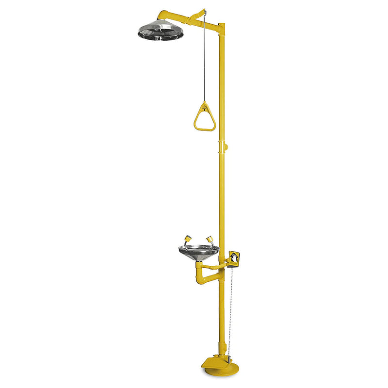 Vòi sen rửa mắt khẩn cấp Proguard PG 10022SS chậu bằng thép không gỉ, mở vòi bằng tay và bàn đạp chân