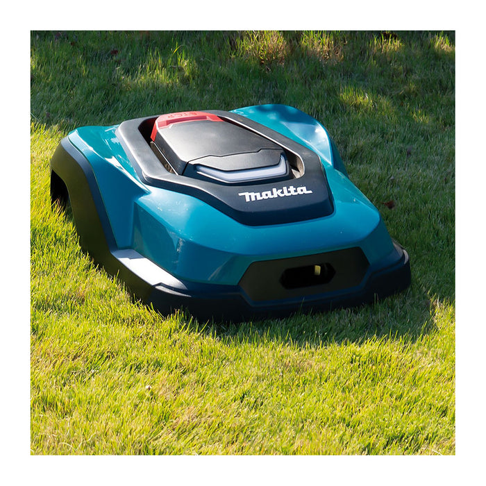 Robot cắt cỏ Makita RM350D dùng Pin tự sạc , diện tích làm việc tối đa 3500m2, độ rộng cắt 240mm