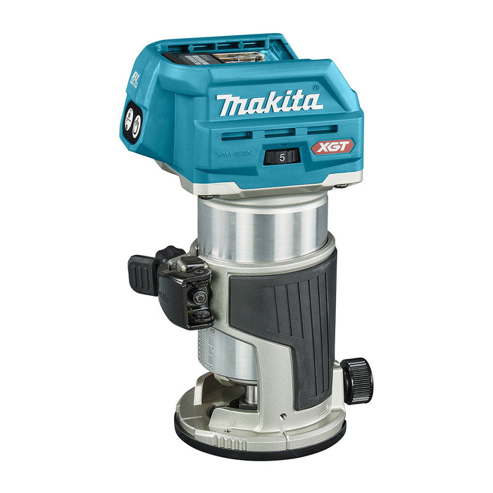 Máy đánh cạnh Makita RT001G dùng Pin 40Vmax XGT, chấu bóp 6.35mm ( 1/4 inch ) và 9.5mm ( 3/8 inch ) công nghệ AWS