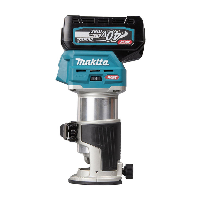 Máy đánh cạnh Makita RT001G dùng Pin 40Vmax XGT, chấu bóp 6.35mm ( 1/4 inch ) và 9.5mm ( 3/8 inch ) công nghệ AWS