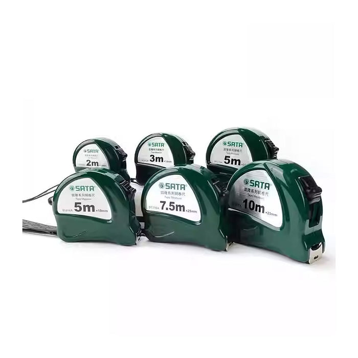 Thước cuộn thép SATA chiều dài từ 2m - 10m ( bản thước màu trắng )