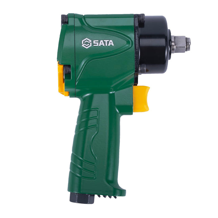 Máy vặn bu lông 1/2 inch cầm tay dạng súng loại nhỏ, hoạt động bằng cơ chế nén khí, dùng trong garage sửa xe ô tô, SATA - 01111