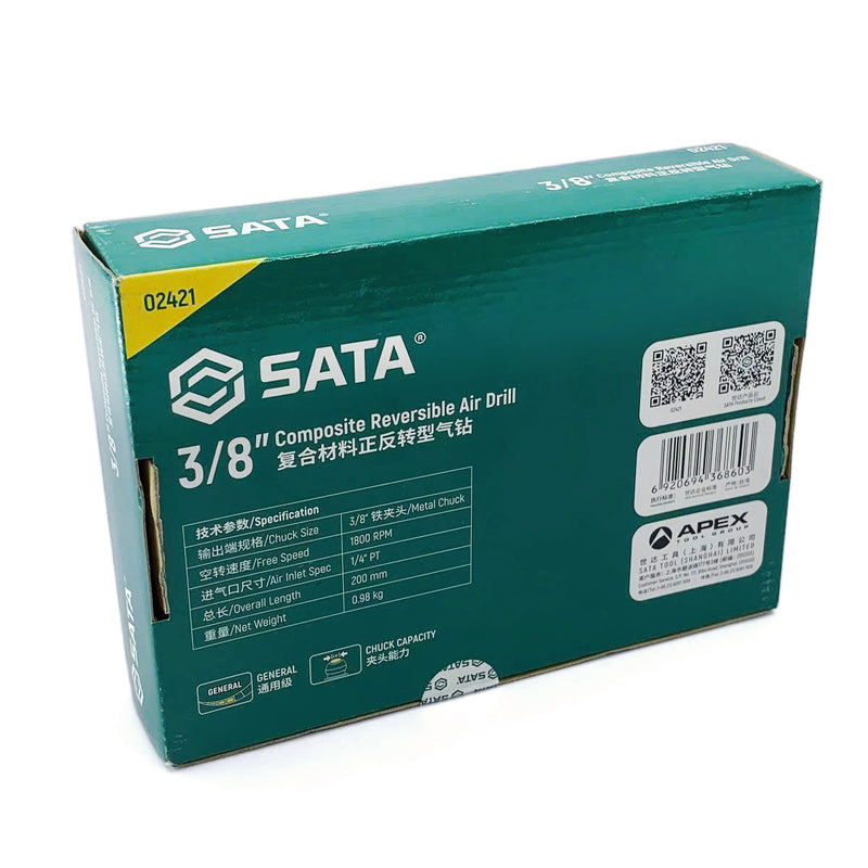 Máy khoan đầu kẹp dùng hơi SATA 02421 kích thước đầu kẹp 3/8 inch