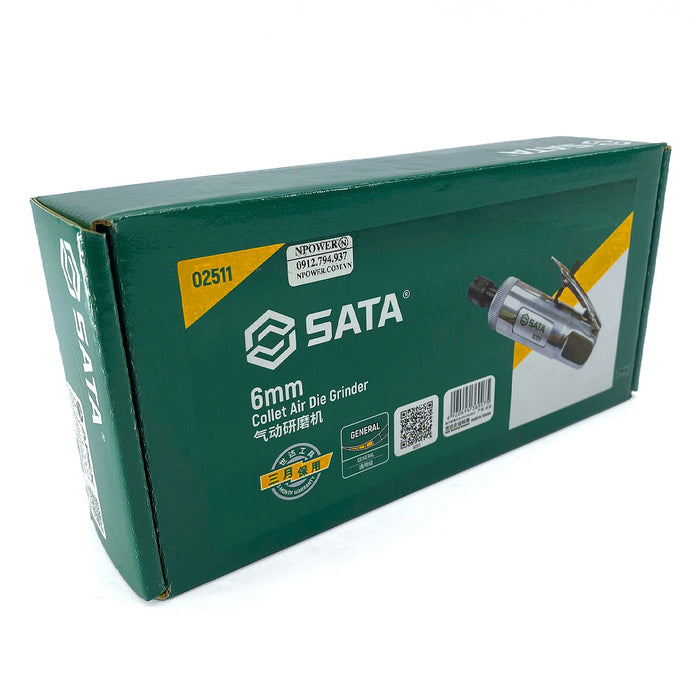 Máy mài hơi SATA 6mm Đầu nối hơi: 1/4inch (6mm) 02511
