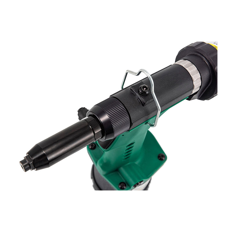 Máy rút  đinh ri vê tự động dùng khí nén kết hợp cơ chế thủy lực SATA, kích thước đinh tán từ Ø3.2 - Ø6.4. Lực rút từ 5800 - 19000N