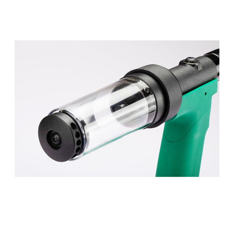 Máy rút  đinh ri vê tự động dùng khí nén kết hợp cơ chế thủy lực SATA, kích thước đinh tán từ Ø3.2 - Ø6.4. Lực rút từ 5800 - 19000N