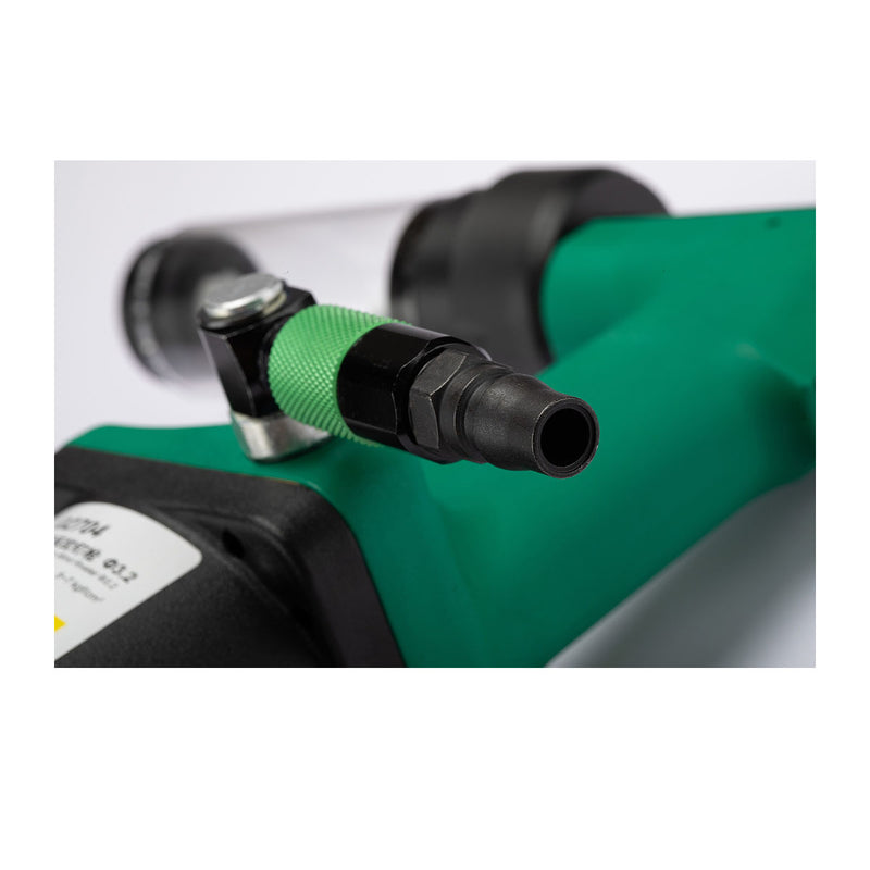 Máy rút  đinh ri vê tự động dùng khí nén kết hợp cơ chế thủy lực SATA, kích thước đinh tán từ Ø3.2 - Ø6.4. Lực rút từ 5800 - 19000N