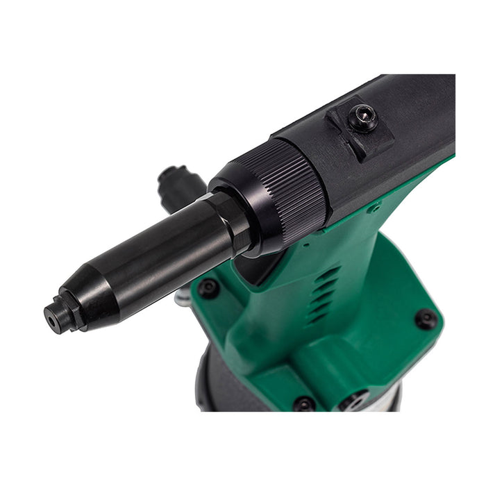 Máy rút  đinh ri vê tự động dùng khí nén kết hợp cơ chế thủy lực SATA, kích thước đinh tán từ Ø3.2 - Ø6.4. Lực rút từ 5800 - 19000N