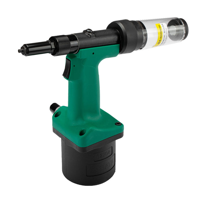 Máy rút  đinh ri vê tự động dùng khí nén kết hợp cơ chế thủy lực SATA, kích thước đinh tán từ Ø3.2 - Ø6.4. Lực rút từ 5800 - 19000N