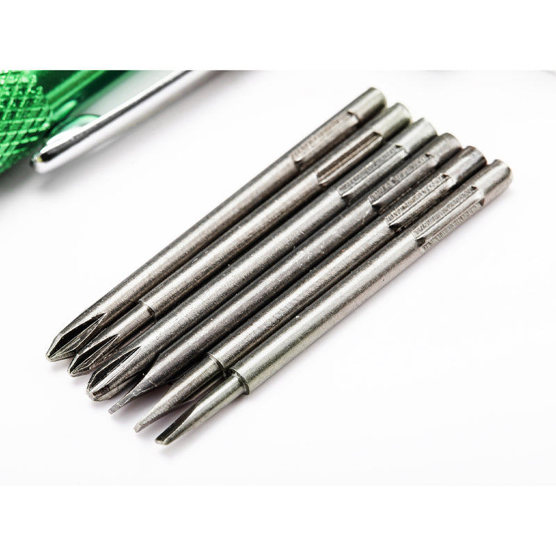 6Pc. Precision Screwdriver Set, Slotted & Phillips Tips SATA 03141