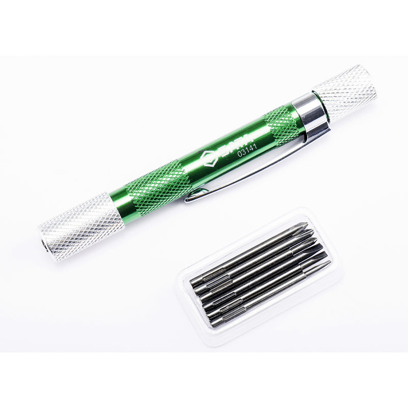 6Pc. Precision Screwdriver Set, Slotted & Phillips Tips SATA 03141