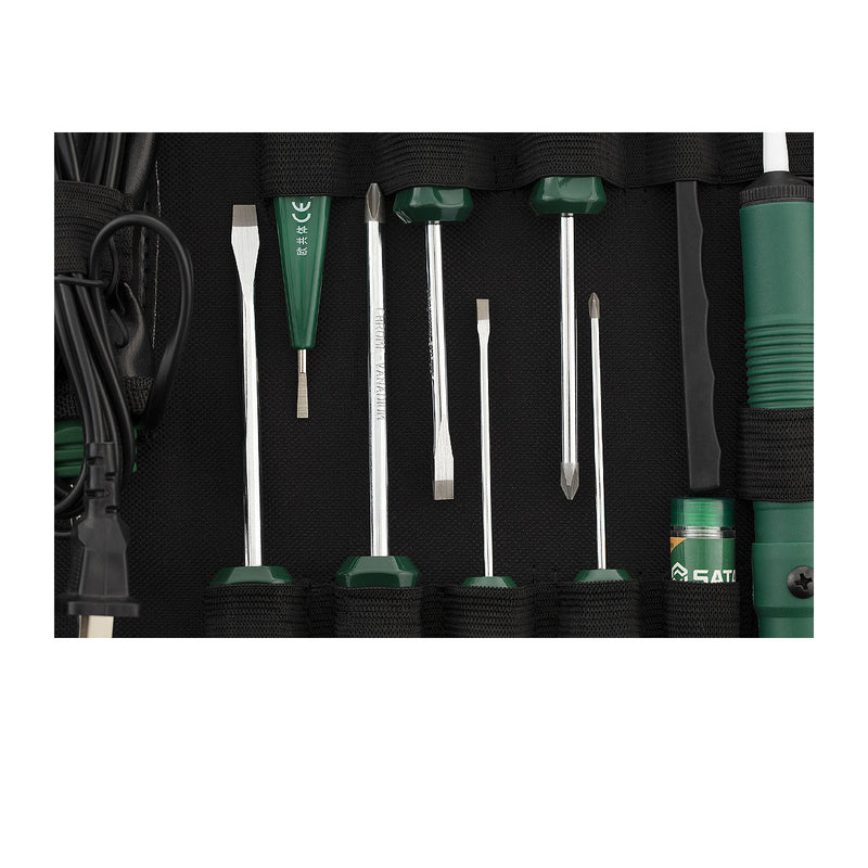 Bộ dụng cụ sữa chữa điện tử cầm tay SATA 03720 22 chi tiết