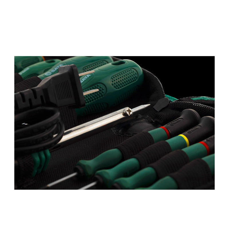 Bộ dụng cụ sữa chữa điện tử cầm tay SATA 03720 22 chi tiết