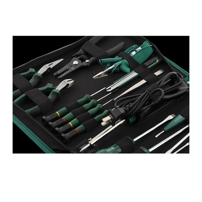 Bộ dụng cụ sữa chữa điện tử cầm tay SATA 03720 22 chi tiết