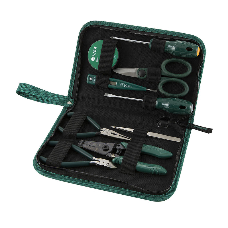 Bộ dụng cụ sữa chữa điện SATA 03750 9 chi tiết