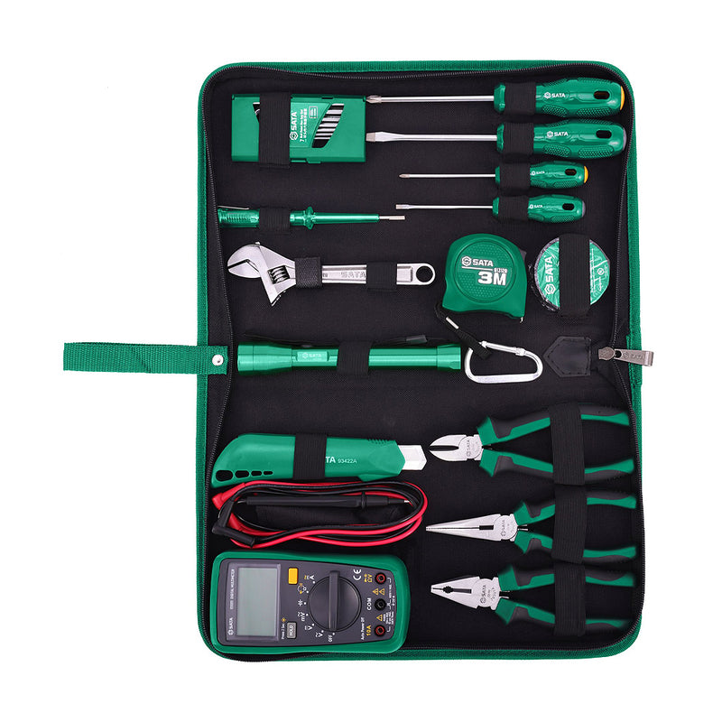 Bộ dụng cụ kết hợp, chuyên sửa điện 21 chi tiết SATA 03790