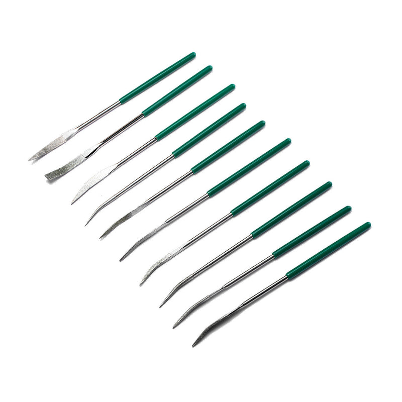 ダイヤモンドアソートニードルファイルセット 10個入り 3x140MM SATA 03805