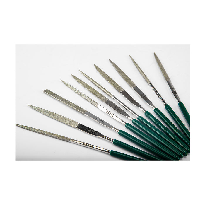 Bộ 10 cây dũa hợp kim SATA 03810 kích thước 3mm x 140mm