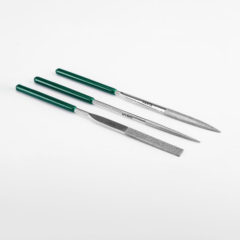 3ピース ダイヤモンドニードルファイルセット 4x160MM SATA 03870