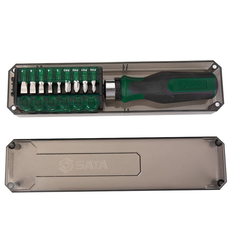 Bộ đầu tuýp và mũi vặn vít 31 chi tiết SATA 05101