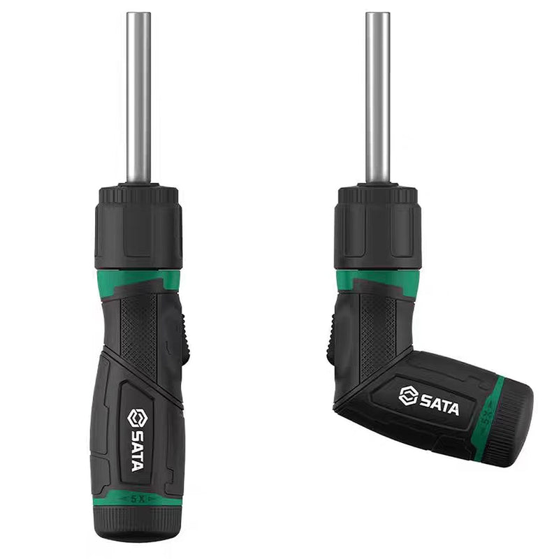 Bộ mũi vặn vít, kèm tay vặn dạng gập 42 chi tiết SATA 05111