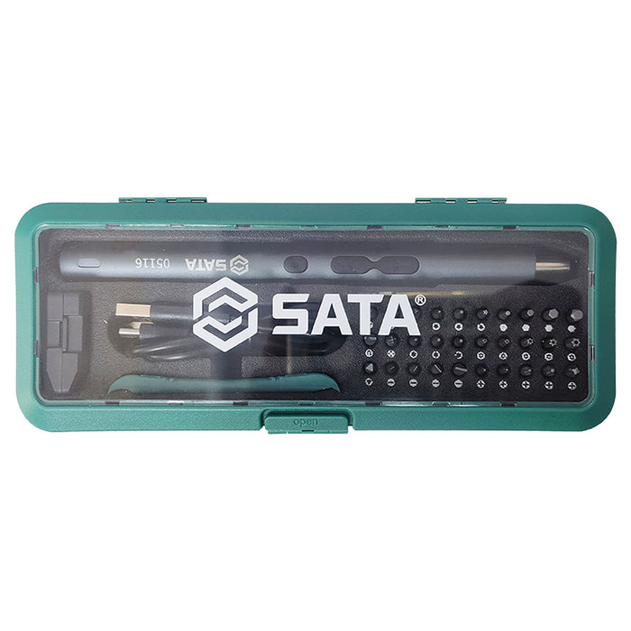 Bộ tua vít điện tử dùng Pin sạc 36 chi tiết SATA 05116